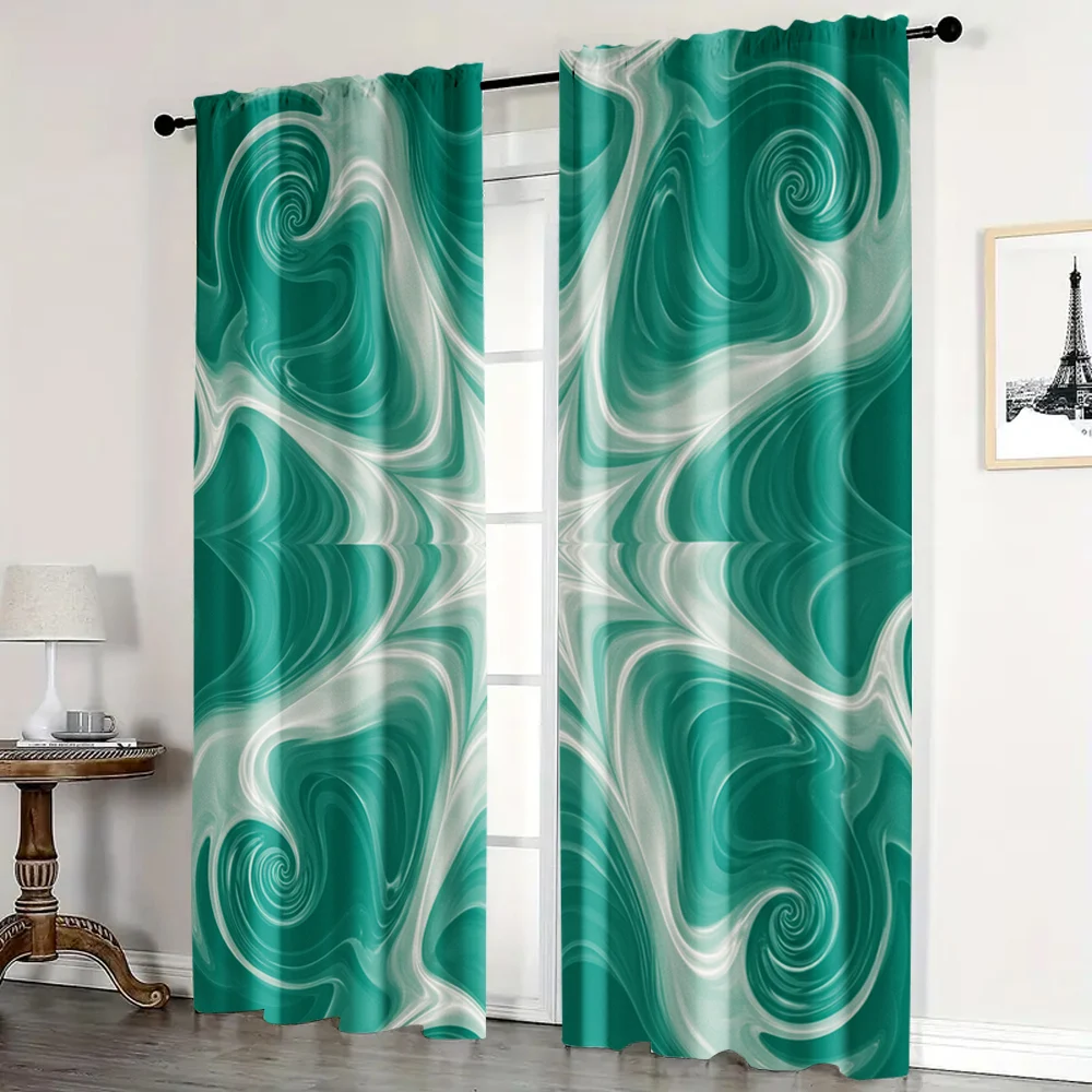 

2pc, Window Curtains Sea starfish Durable Polyester,Without Electricity Wall Decor Use for bedroom and living room decoration