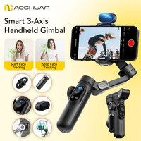 AOCHUAN Smart XPro Ai 3 Axis Smartphone Gimbal Stabilizer For iPhone And Android Smartphone Gimbal No app required to track face