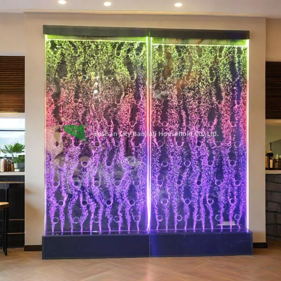 Personalizzazione. Nuovo design Interni Bar Mobili Divisorio Multi colore Led Acrilico Pannello a bolle d'acqua da parete