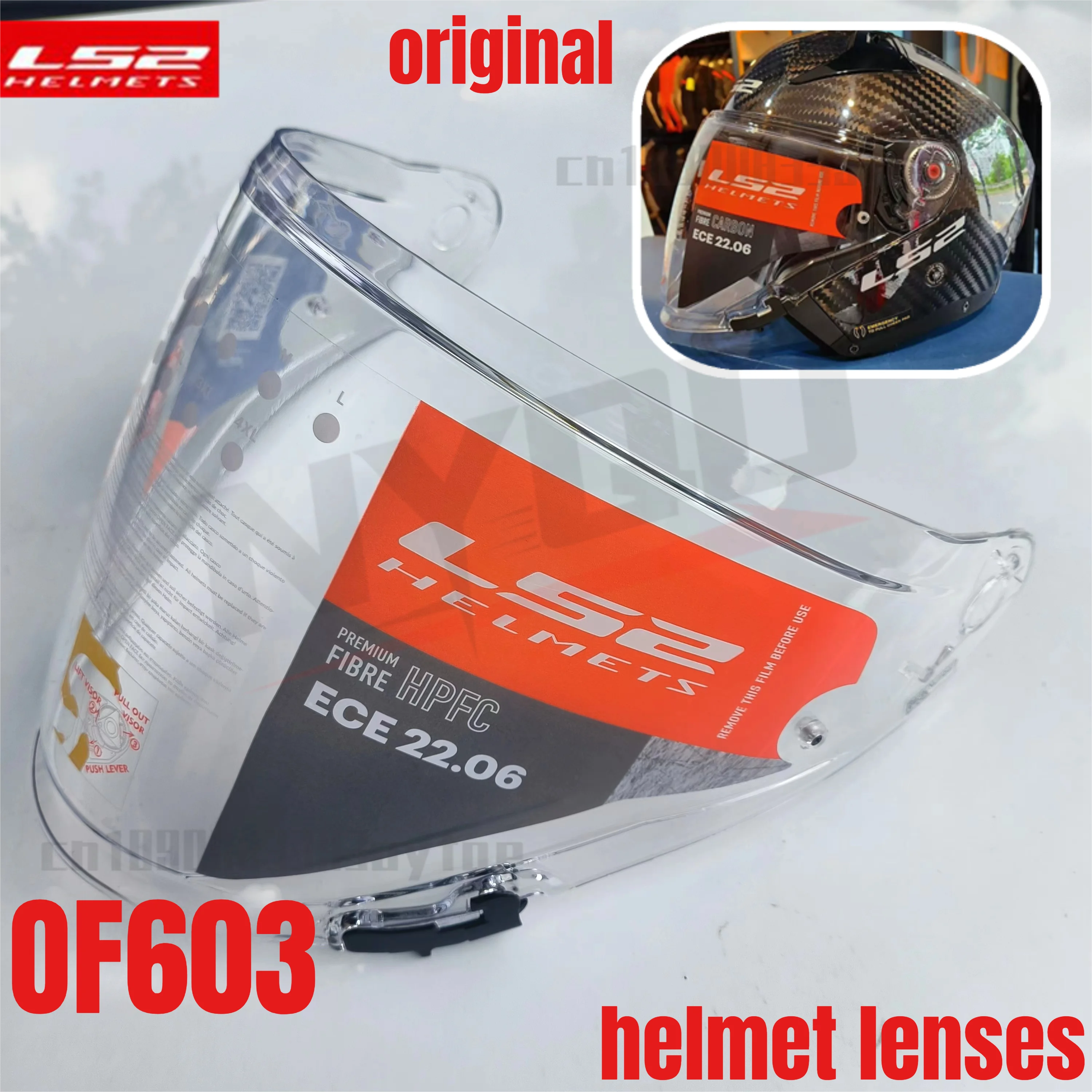 LS2 lenses OF603 original helmet lenses transparent lenses helmet accessories