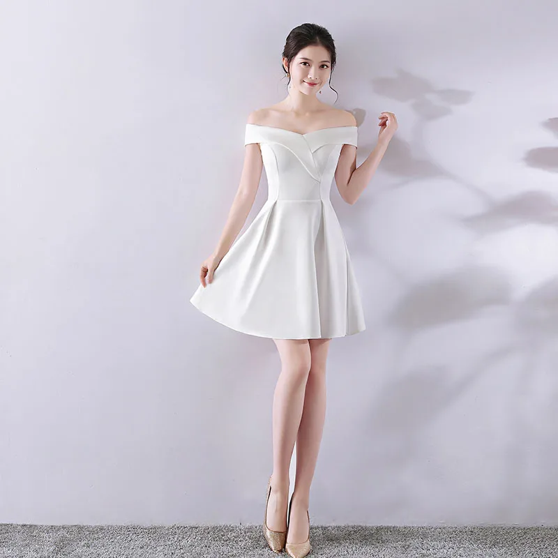 DongCMY Spring New Summer Red Short One-shoulder Graduation Dress Bar Mitzvah Cocktail Dress