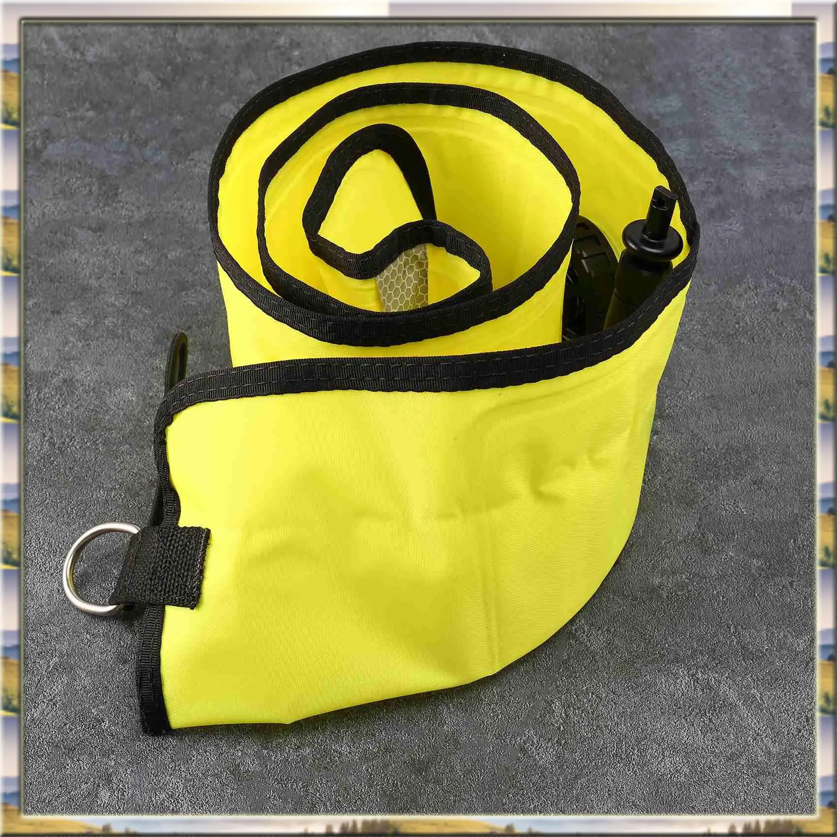 Budget-Friendly 1M Scuba Diving Inflatable SMB Surface Signal Marker Buoy Visibility Float Signal Tube Sausage