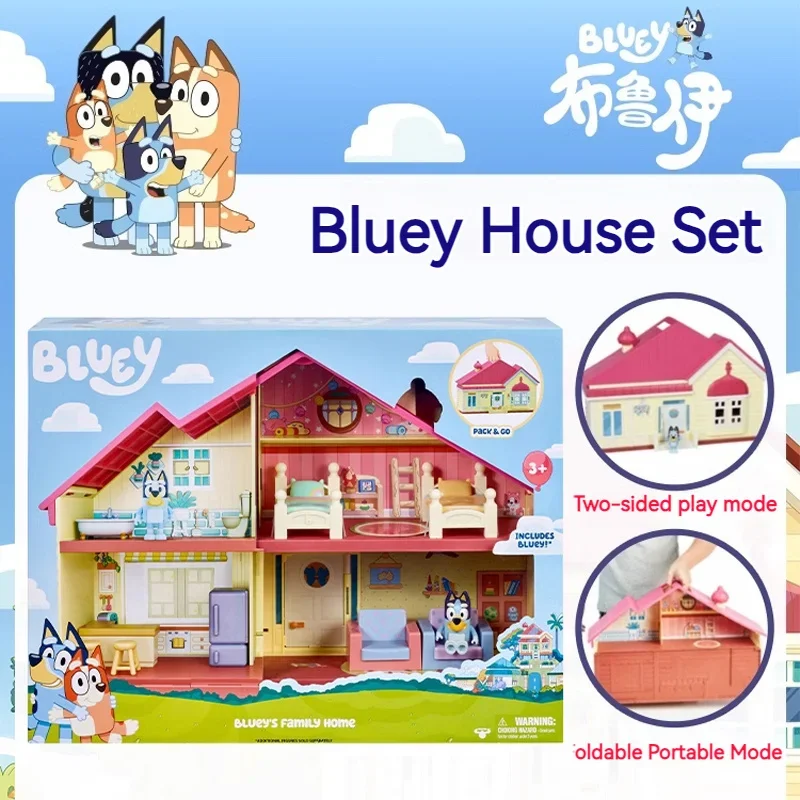 

Bluey Broy игрушечный домик, домик, кукла, плюшевая окружающая модель, украшение для дома, игрушки ручной работы