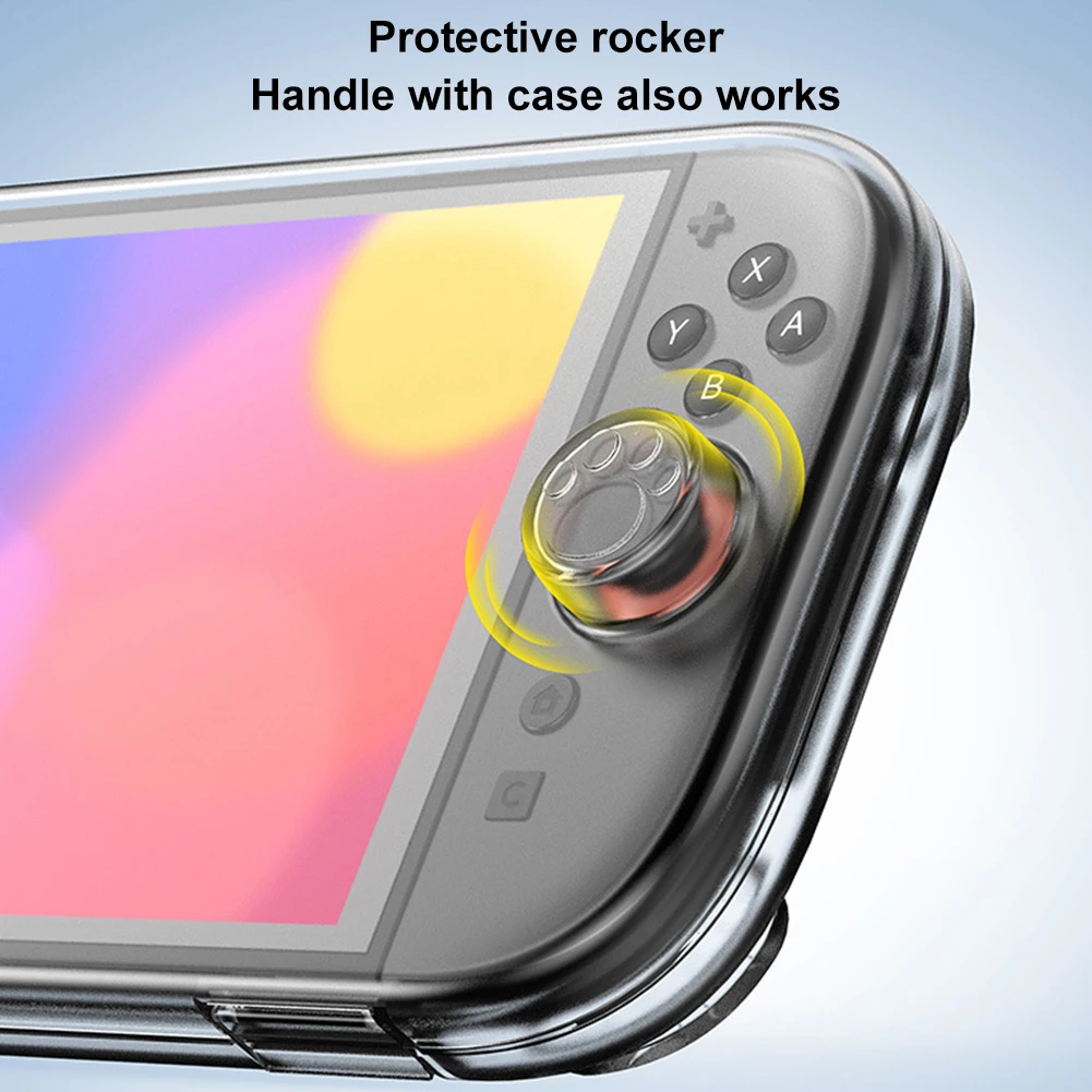 Cangkang Pelindung Bening untuk Nintendo untuk Switch 2 Penutup Casing Pelindung Anti Jatuh Anti Gores untuk Konsol/Gamepad Gaming Switch 2