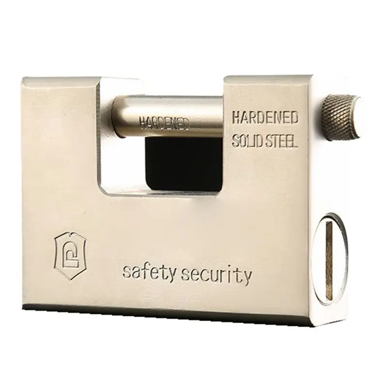 

A21I-Heavy Duty Armoured Padlock Security Lock Container Warehouse 4 Keys 94MM