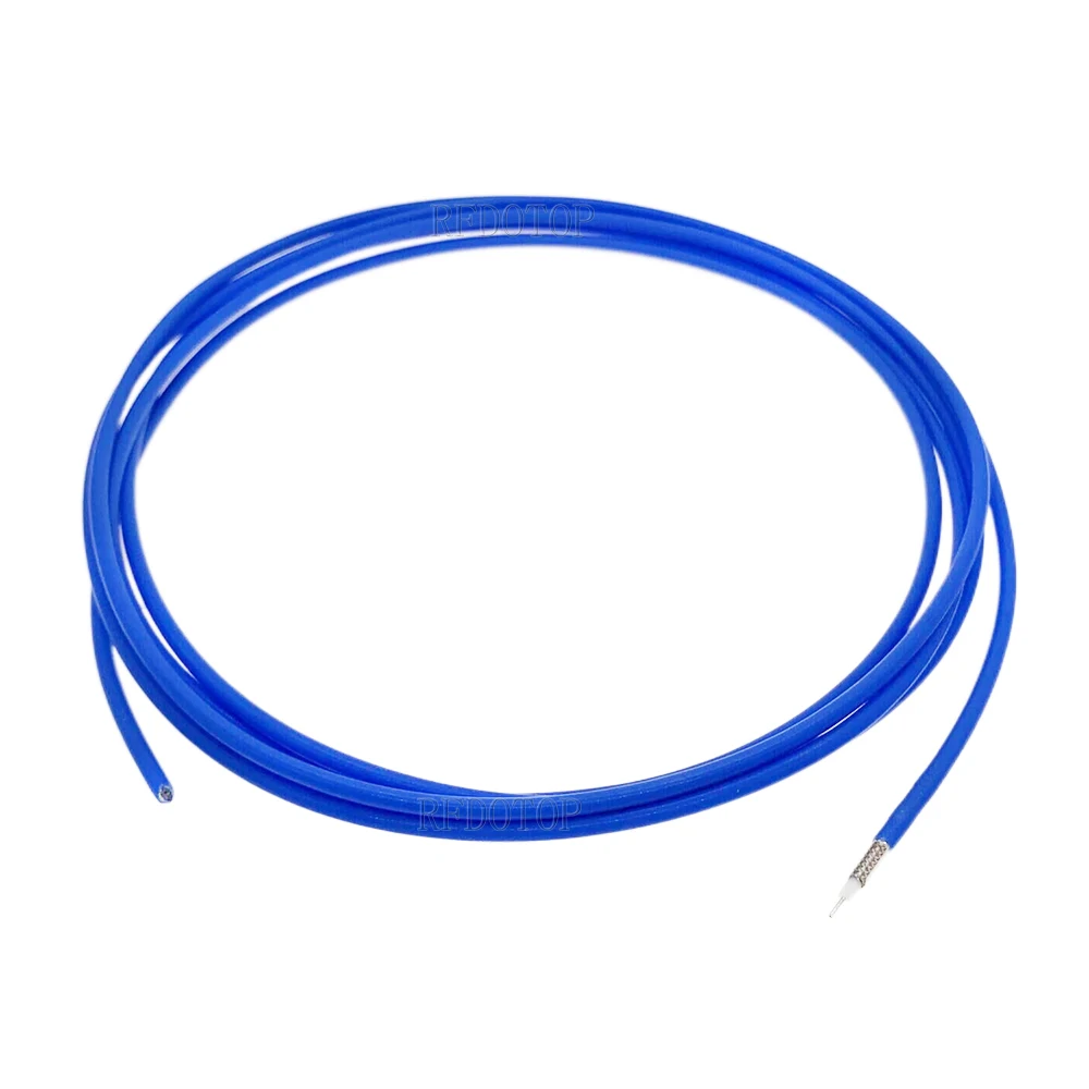 RG405 RF Coaxial Cable Connector Semi-rigid Flexible RG-405 Coax Pigtail 50CM-200M
