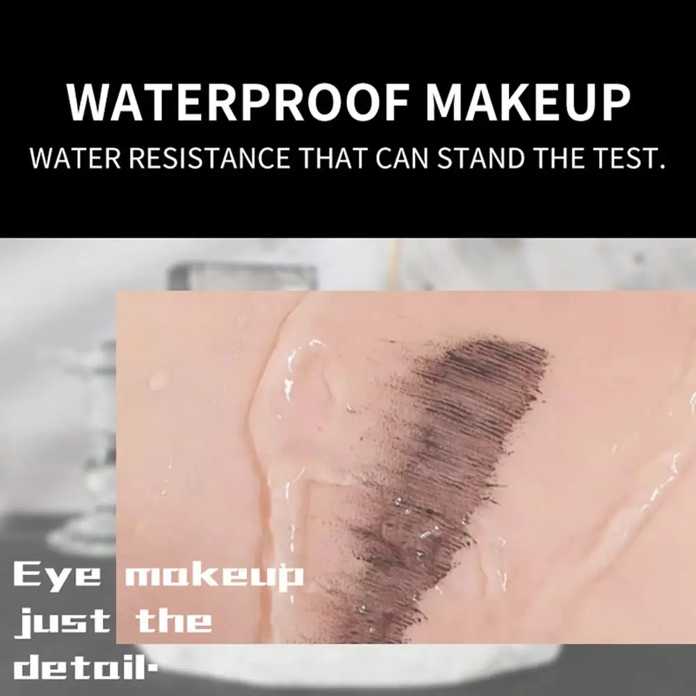 มาสคาร่าเส้นใยไหม 1 ชิ้น มาสคาร่ากันน้ำ ต่อขนตา สีดำ หนา ยาว ขนตาสวย เครื่องสำอาง