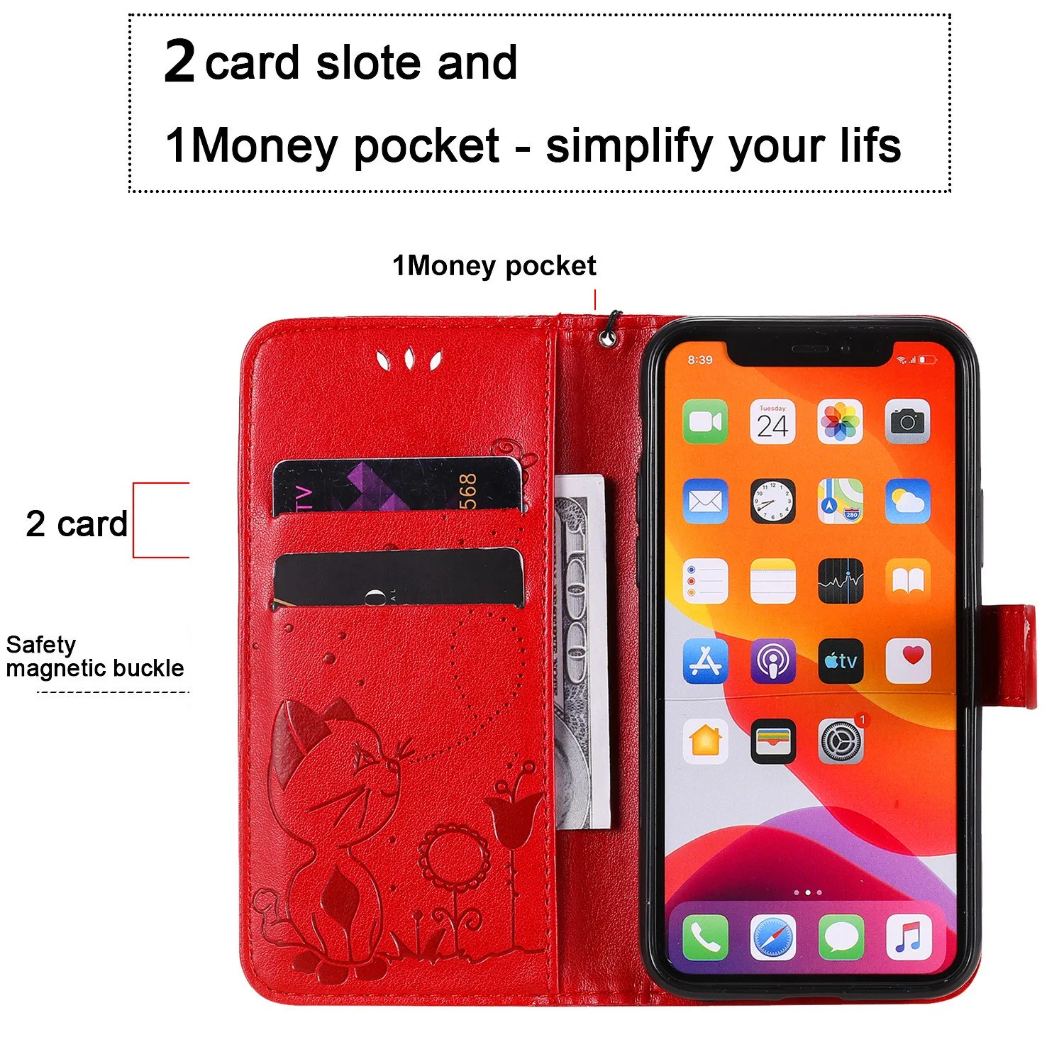 Leather Case Protect Cover For Moto G4 G5 G7 Plus G8 Power Lite E4 E5 E6 E7 E13 E20 E22 E32 Stand Flip Wallet Phone Case