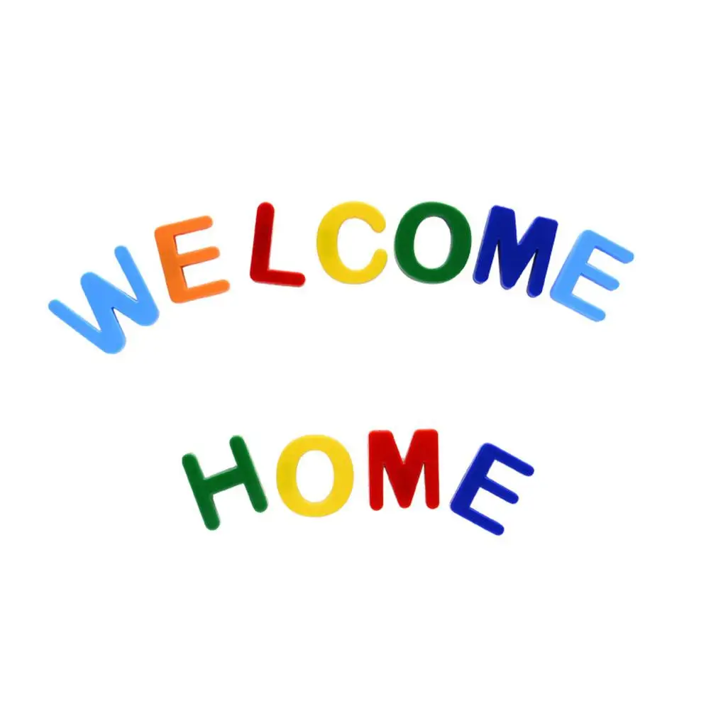 Litera 26 liter naklejki na zabawki zabawki z alfabetem dla dzieci edukacyjne wczesne uczenie się dekoracje świąteczne litery magnetyczne