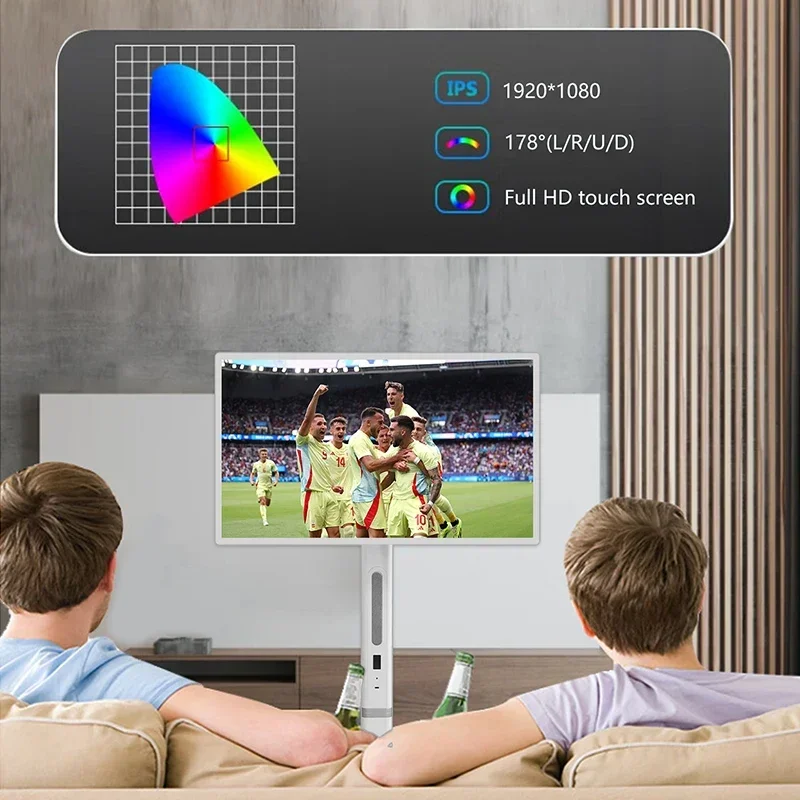 32"  Portable 10 Points Capacitive Touch Smart TVs Room Amusement Learning Sport Yoga Durable Interactive Mobile Display