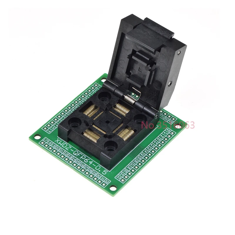 1 قطعة QFP64/LQFP64/TQFP64 إلى Dip64 Ic اختبار المقبس مبرمج محول/محول لشريحة Stm32 Atmega
