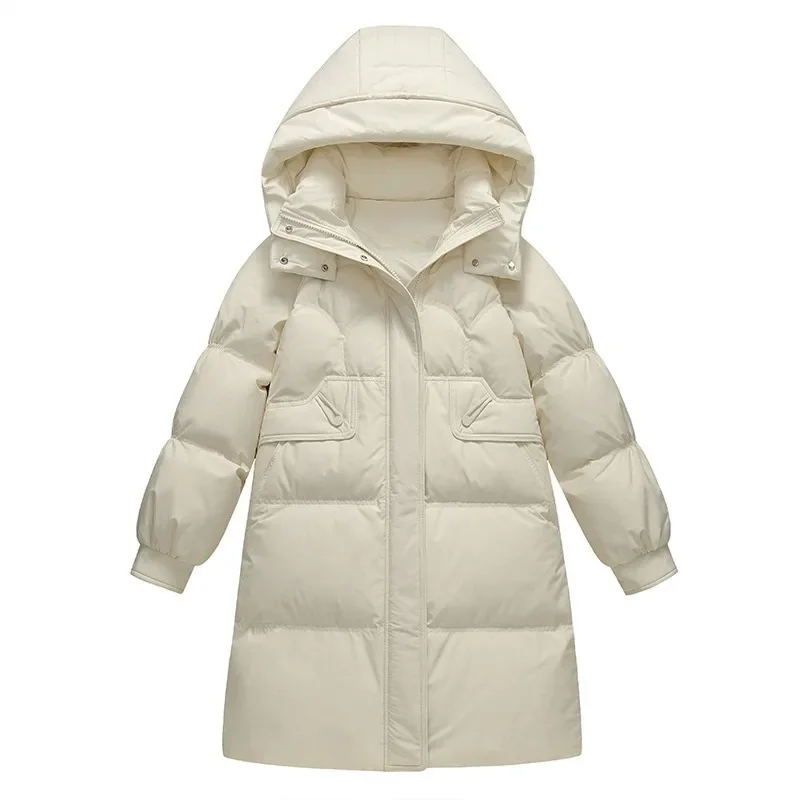 2024 New Fashion Hoodies Ski Warm Ladies Hoodie Down Coats Winter Windproof White Duck Down Puffer Jacket