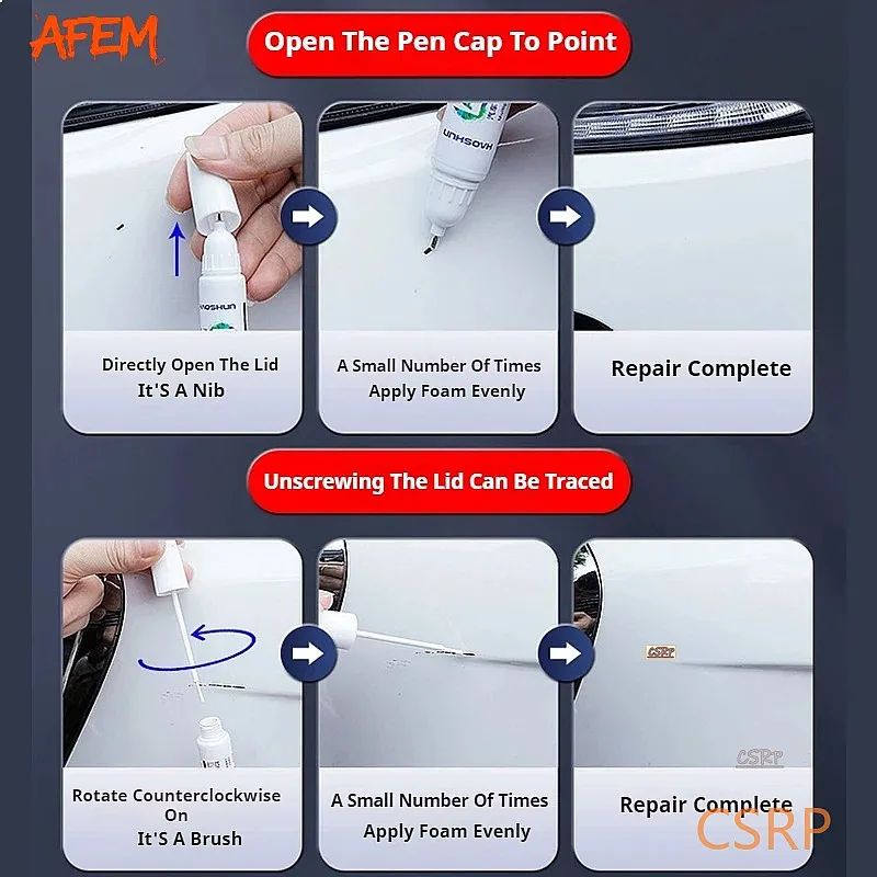 Paint Repair Pen Touch Up Scratch Remover DIY Auto Accessories Black White Red For Chevrolet Equinox 2005-2025 D2XX Ultium BEV3 - view 5