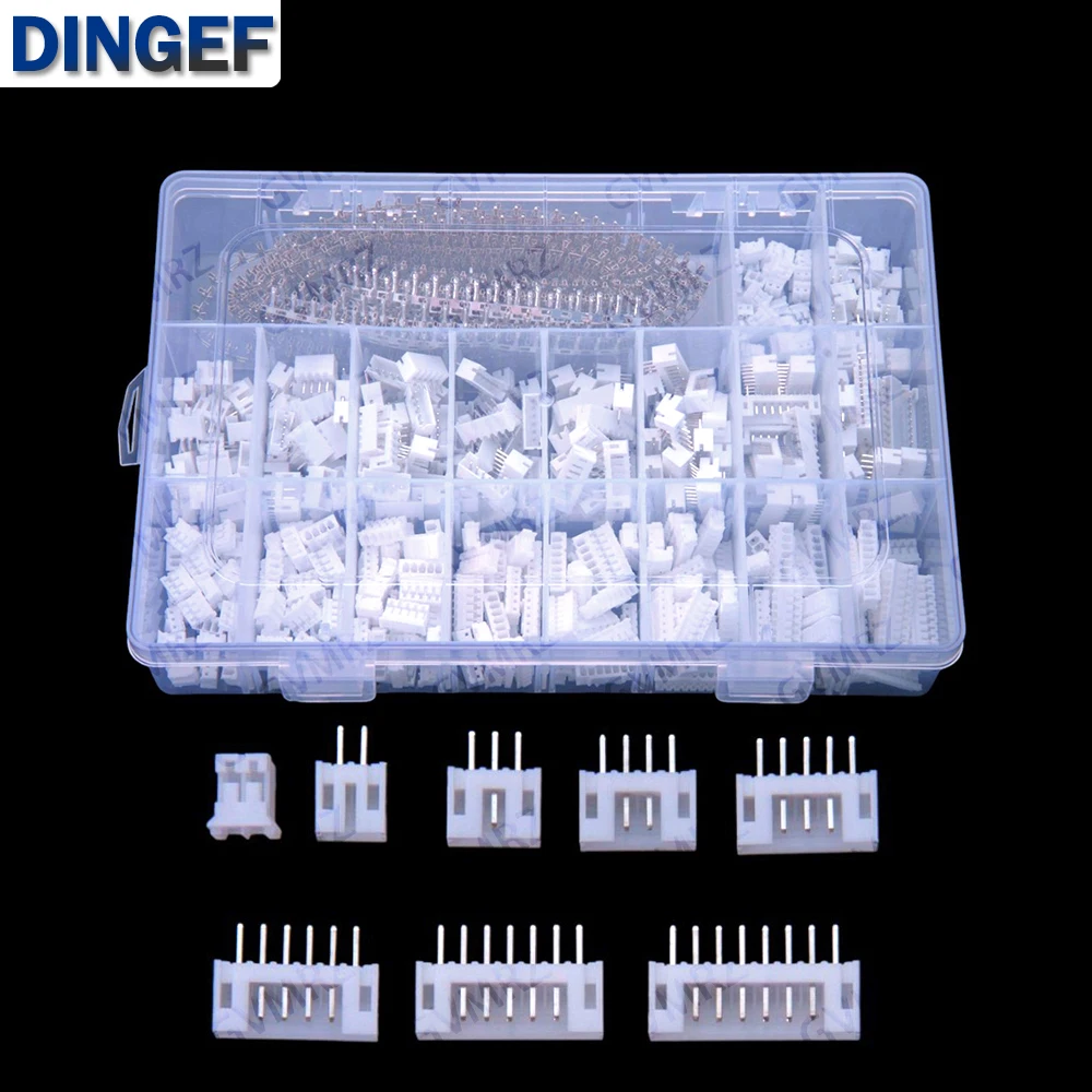 

1550PCS 2P-10P JST PH 2.0mm pitch 2P 3P 4P 5P 6P 7P housing straight pin base connector terminal block kit box 8P 9P 10P