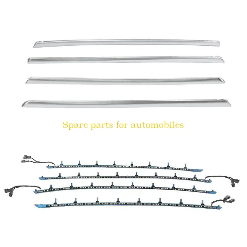 

H58F Car Interior Lights Strip Lights with Blue and Colors for 3 Series F30 4x Door Strip Light Belts Interior Decor