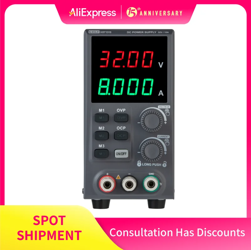 

HISGLRT HXY1310 switchable DC power supply output range 30V/10A/300W overvoltagecurrent overtemperature protection