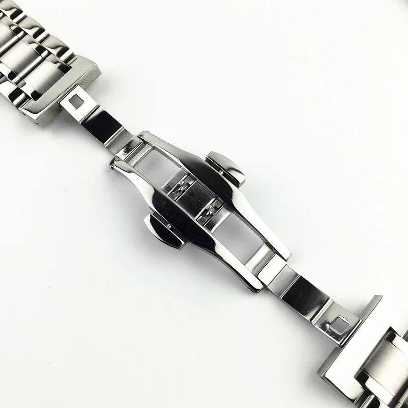 Stainless Steel Watch Strap Metal Wristband12 13 14 15 16 17 18 19 20 21 22 23 24mm Curved End Bracelet for LONGINES Master Band