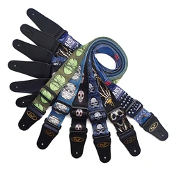 Skull Series Guitar Strap, Electric, Acoustic, Folk, Bass, Guitar Accessories
