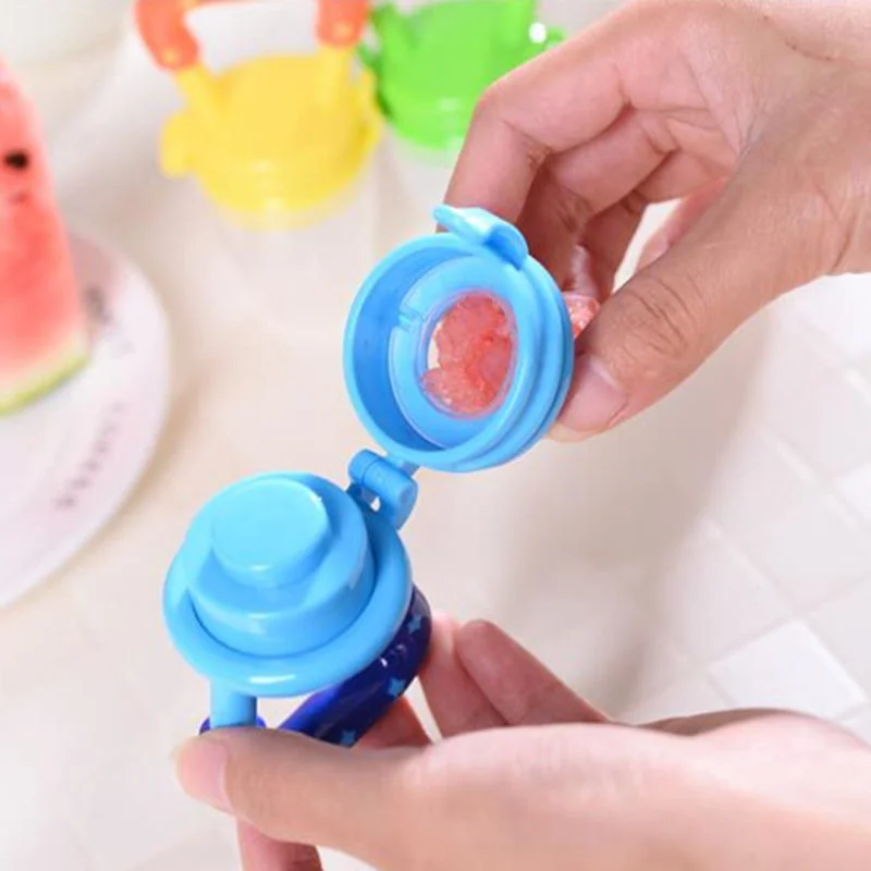 Baby Food Feeder Fruit Feeder Pacifier Infant Teething Toy Teether for Fresh Frozen Fruit - Silicone Nipple Includes All Sizes