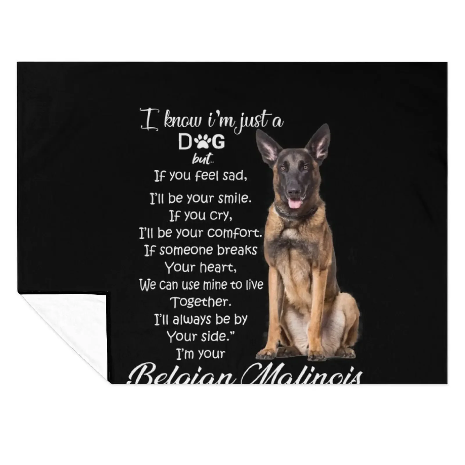 

I know I am just a dog Belgian Malinois Throw Blanket sofa bed Fashion Sofas For Decorative Sofa for sofa Blankets