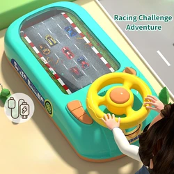 New Children's Electronic Adventure Game Steering Wheel Racing Cars Driving Toys Simulating Vehicles Music Sounds Baby Gifts