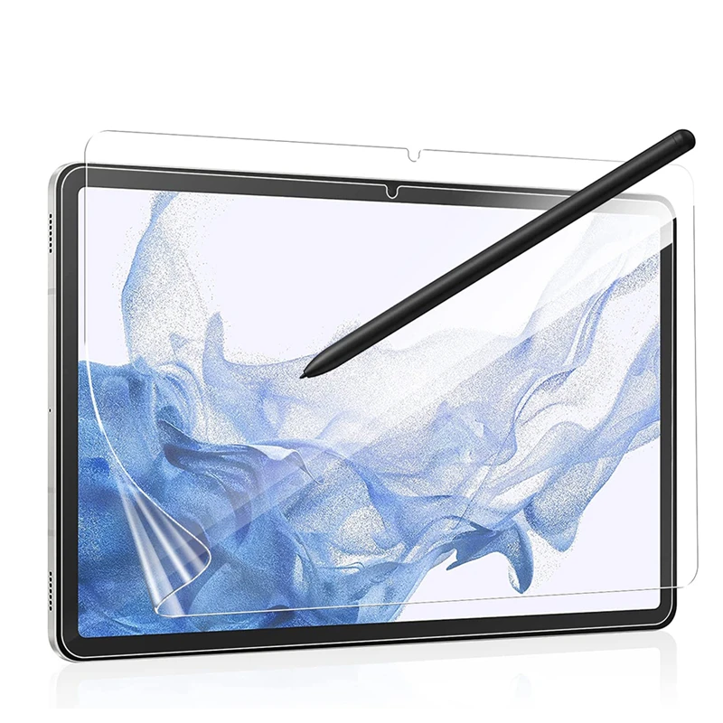 

For Samsung Galaxy Tab S8 Plus Ultra S7 FE S6 Lite A8 A7 Lite A Screen Protector Writing Painting Frosted Soft Paper Feel Film