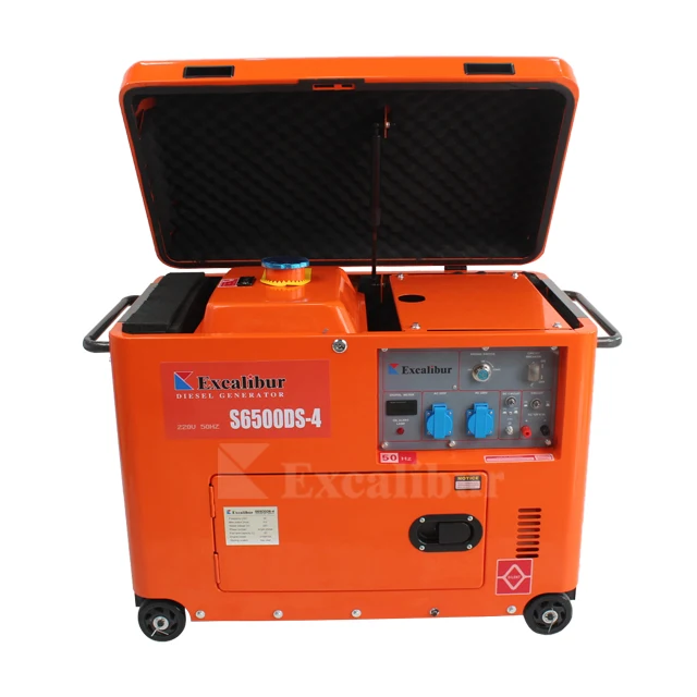 

Excalibur Generator Soundproof 220v Portable Generator Fuel Cell Silent diesel Generator 5kw