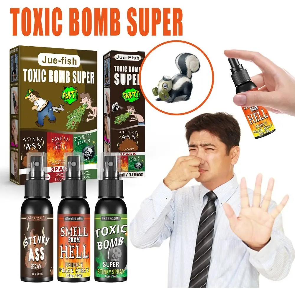 Funny Toy Stink Fart Spray Highly Concentrated Extra Strong Potent Fart Spray Prank Stuff Party Gags & Tricks Spoof Spray Kids