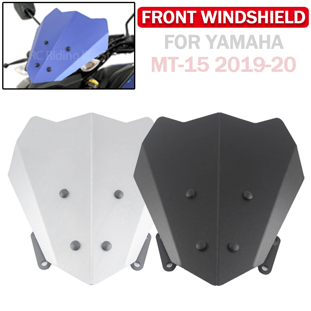 

Motorcycle CNC Aluminum Windscreen Visor Wind Deflector Protector Sports Screen Windshield For Yamaha MT15 MT-15 MT 15 2019 2020