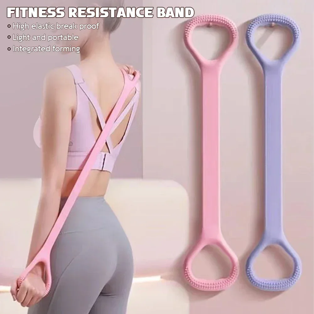 

8-shaped Fitness Resistance Band Sports Workout Elastic Band Home Fitness Rubber Pull Rope Yoga Training Exercise Gym Equipment
