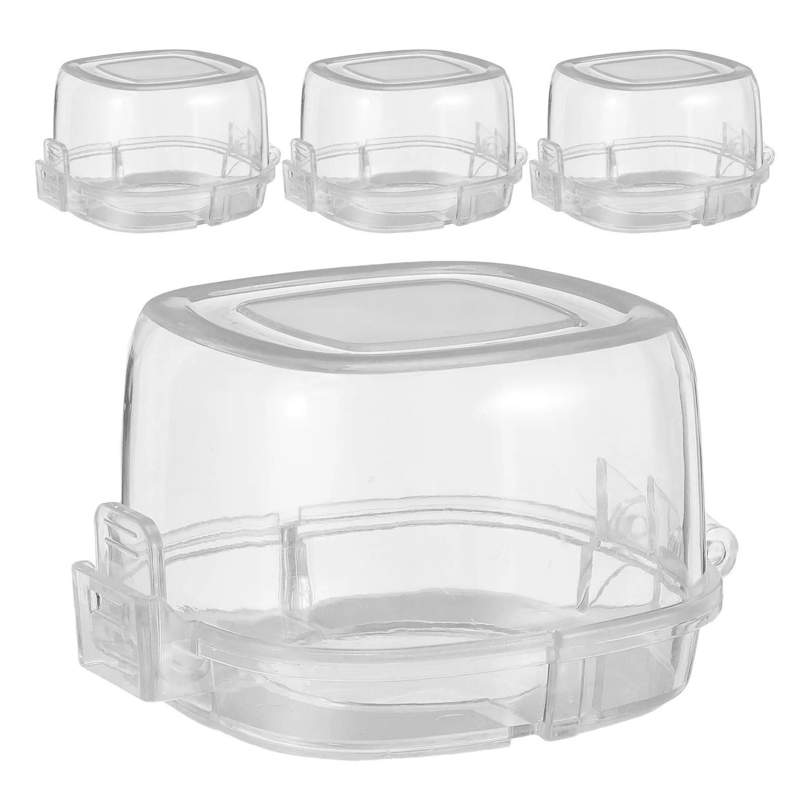 

4Pcs Heat Resistant Stove Knob Covers Transparent Safe Protection for Gas Electric Oven Burner Universal Fit Kitchen