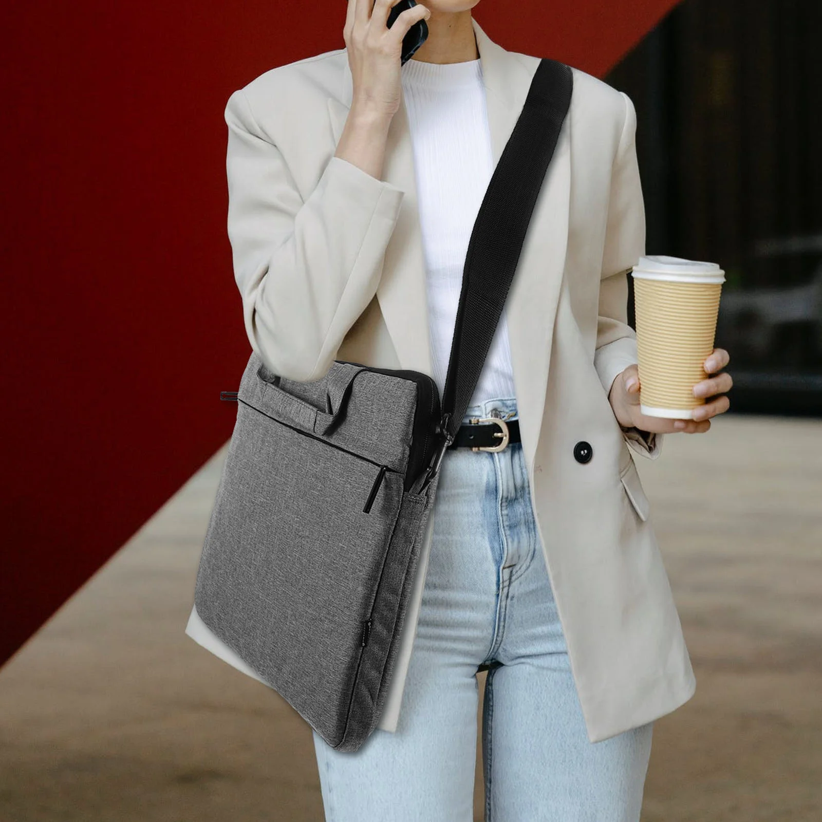 حزام كتف الكمبيوتر مبطن Epe قابل للتعديل لحقيبة الكمبيوتر المحمول حقيبة الكاميرا استبدال حزام أداة حزام الأمتعة