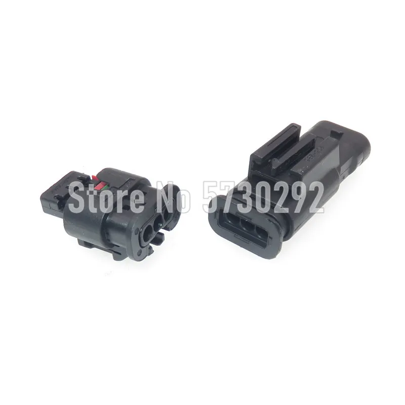 3P 1488991-1 Car Reversing Radar Probe Cable Plug Waterproof Wiring Connector For Ford Land Rover