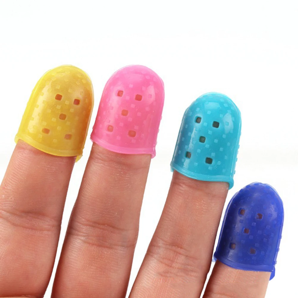 

25 Pcs Guitar Finger Cots Fingertip Protector Protectors Guard Silicone Guards for