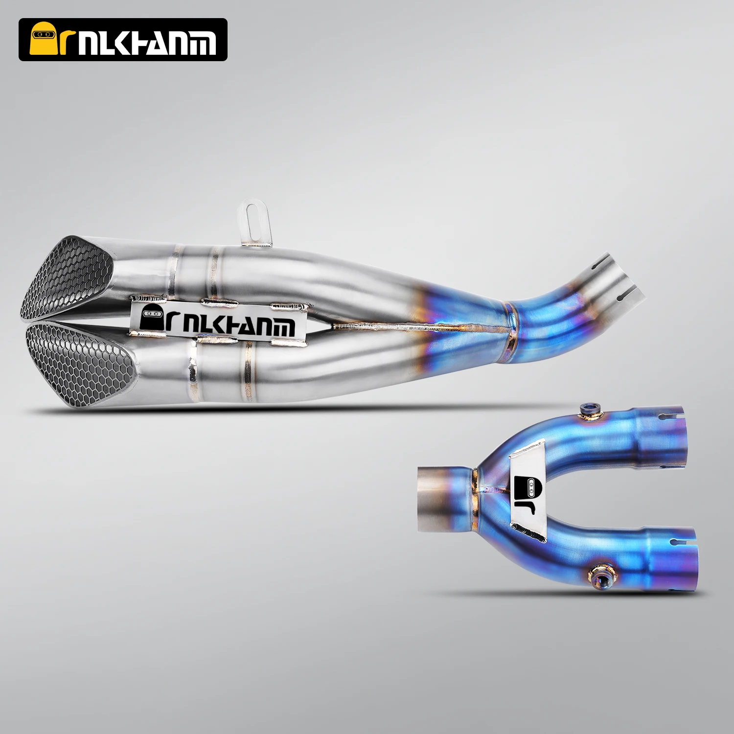 Для модификации выхлопной системы мотоцикла yamaha YZF-R1 R1M NH Gemini Ti. Эвакуация с двойной розеткой для YAMAHA YZF-R1 YZF-R1M 2015-24