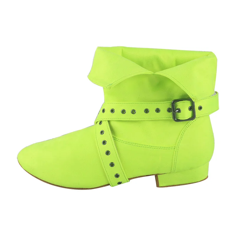 Venuslure maßge schneiderte 2cm Ferse Urban Vibe fluor zierende Tanz stiefel Wildleder Sohle Damen stiefel zum Tanzen Drops hipping