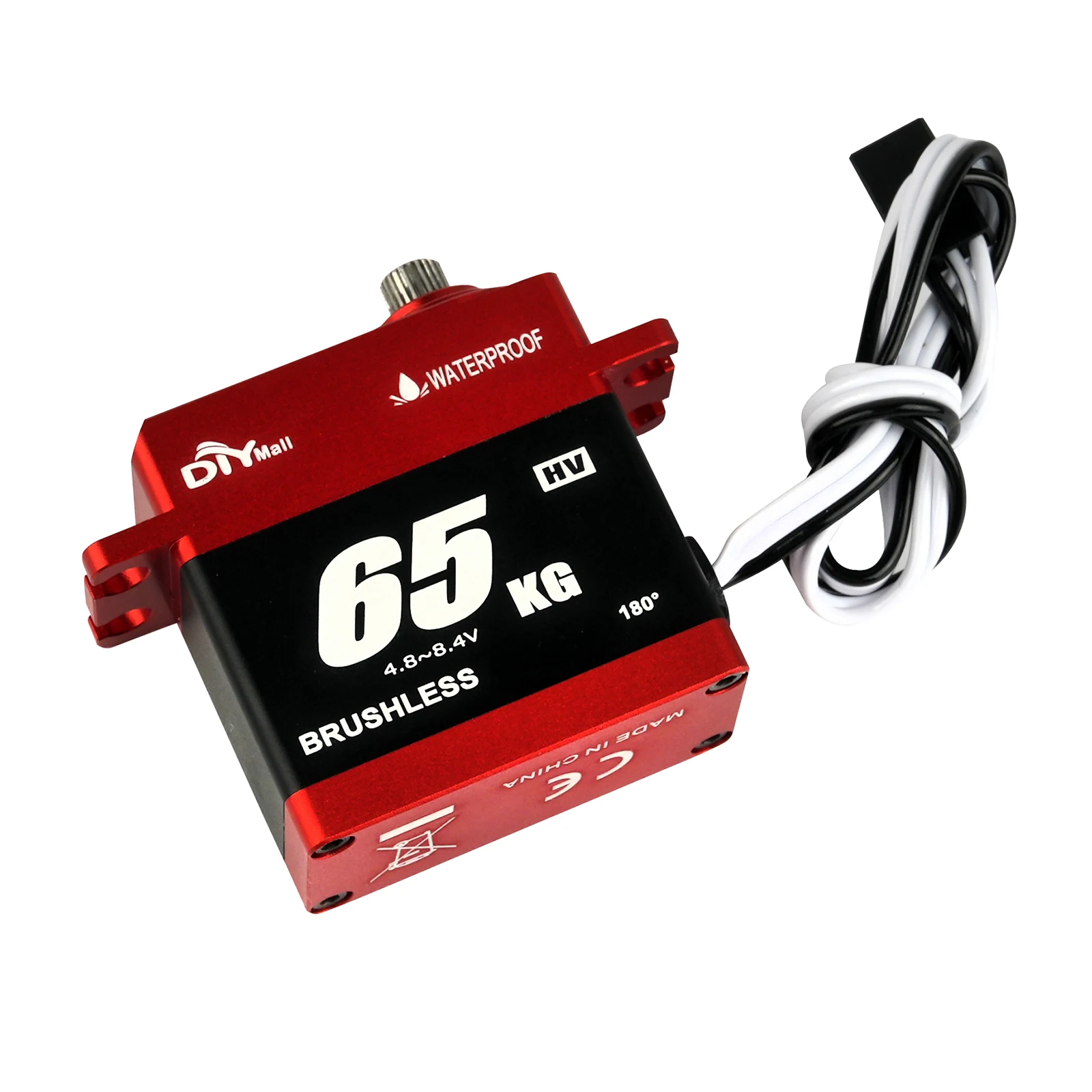 BLS-HV65MG 65KG High Torque Digital Servo Motor 4.8V-8.4V Brushless Motor Metal Gear IP66 Waterproof Actuator Control