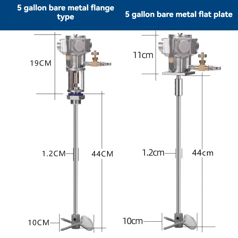 New Pneumatic Mixer, Industrial Lifting Paint Mixer, Small Ton Bucket, Dispersing Ink, Glue, Liquid Coating