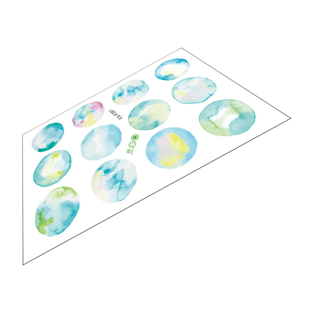 

1 Sheet Watercolor Bubble Wall Stickers DIY Home Decor Murals for Bedroom Playroom Nursery Waterproof PVC Bubbles Wall