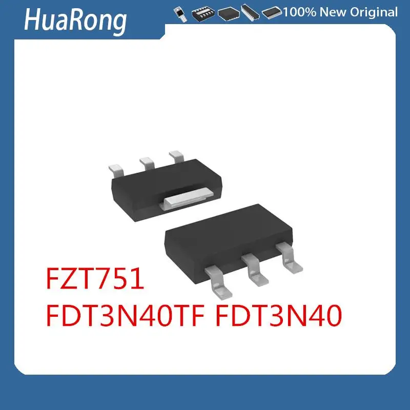 20Pcs/Lot  SMD   FZT751    SOT-223  FDT3N40TF FDT3N40  9030AL SOT-669 T6790 SMD SOT-223-8