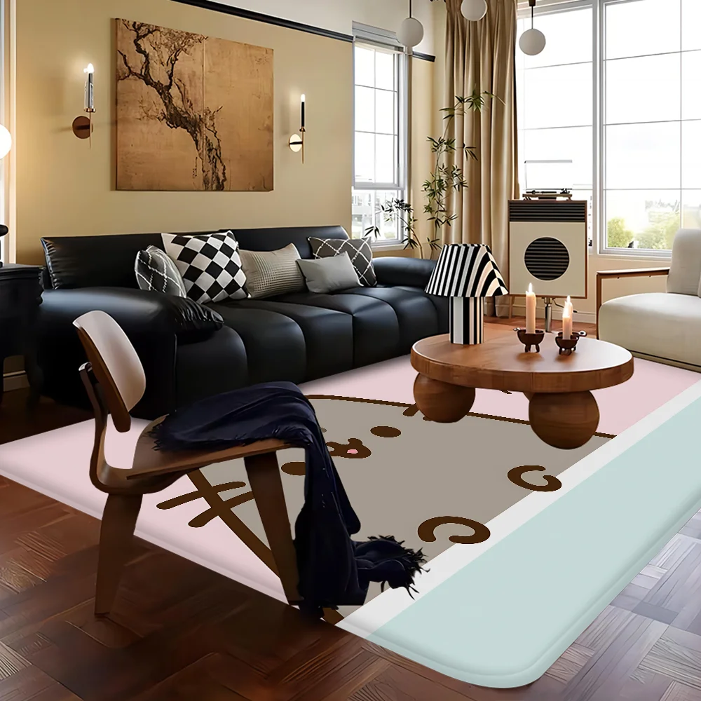 

Cute Kawaii P-Pusheens Big Kitchen Mat Cheaper Anti-slip Modern Living Room Balcony Printed Modern Home Decor