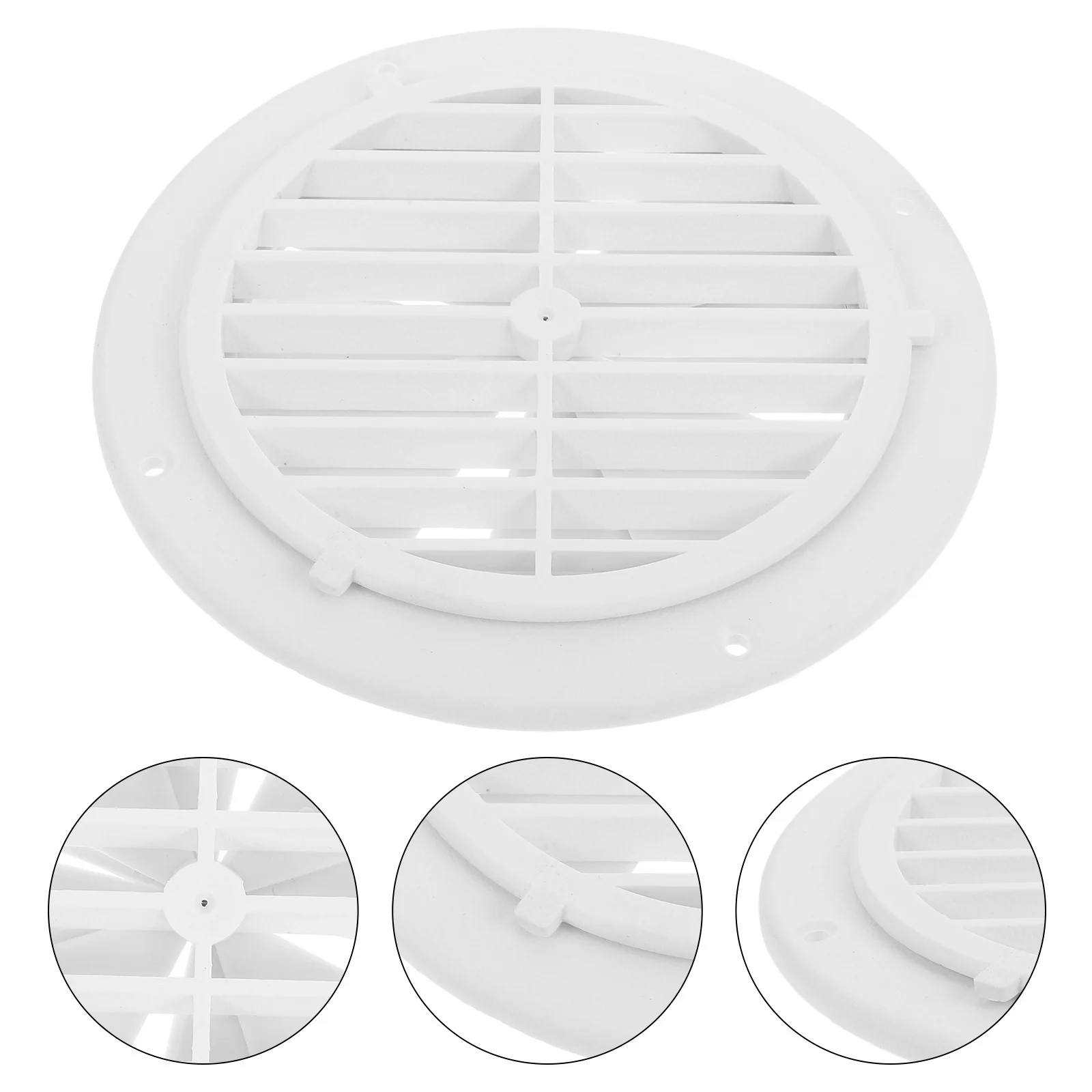 

Round Rv Air Vent Cover Luxury Yacht Ventilation Replacement Panel Adjustable Louvers Ceiling Wall Floor Soffit Vent Heater Air