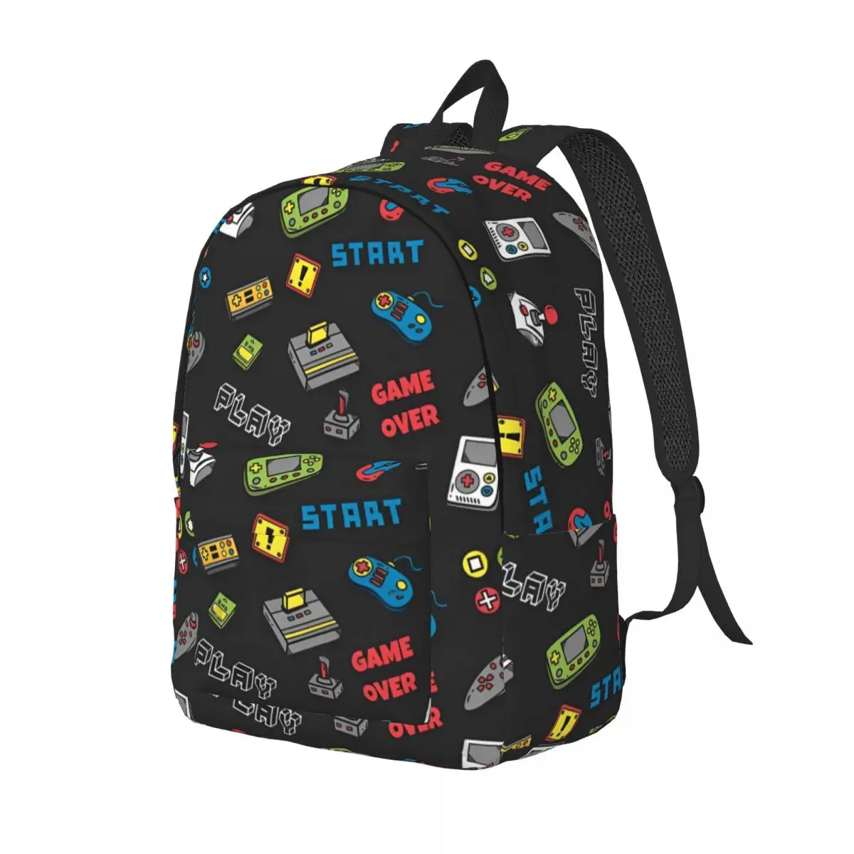 Video Game Gaming Controller Backpack for Men Women Fashion Student Work Daypack College Shoulder Bag Gift