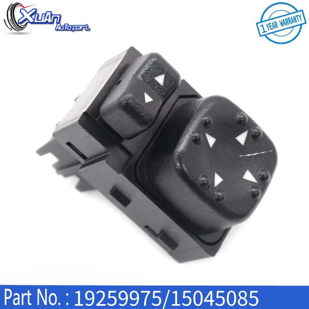 XUAN New Driver Mirror Switch 19259975 For Chevrolet Silverado Suburban Tahoe GMC Sierra 1500 2500 3500 Yukon Cadillac 2000-2002