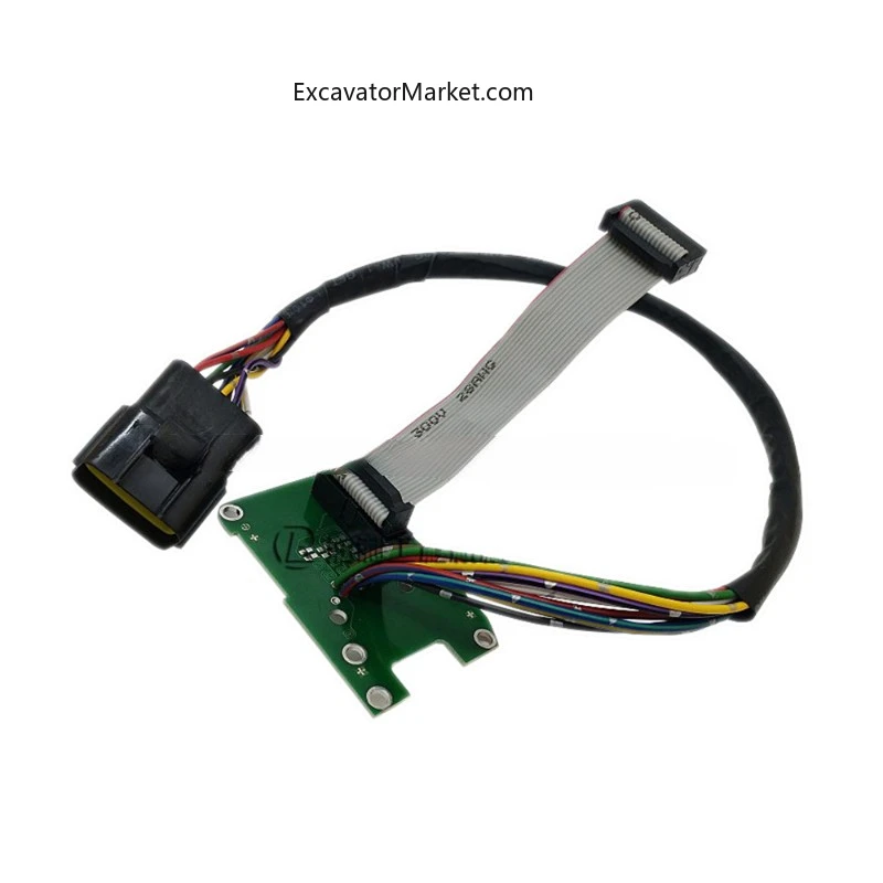 Excavator Spare For 140 210 240 290 360b Dashboard Display Cable Circuit Board Plug Instrument Connector 14390065