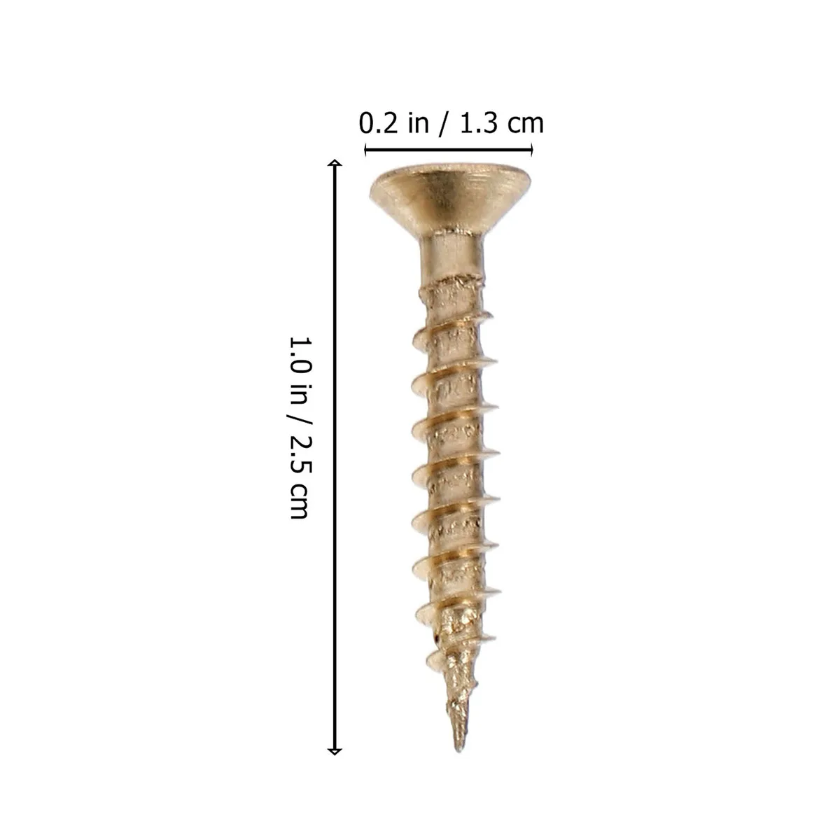 

16pcs Thickened Copper Mirror Nails Golden Screws Decorative Glass Furniture Fixing Hardware Advertising Board Self-Tapping