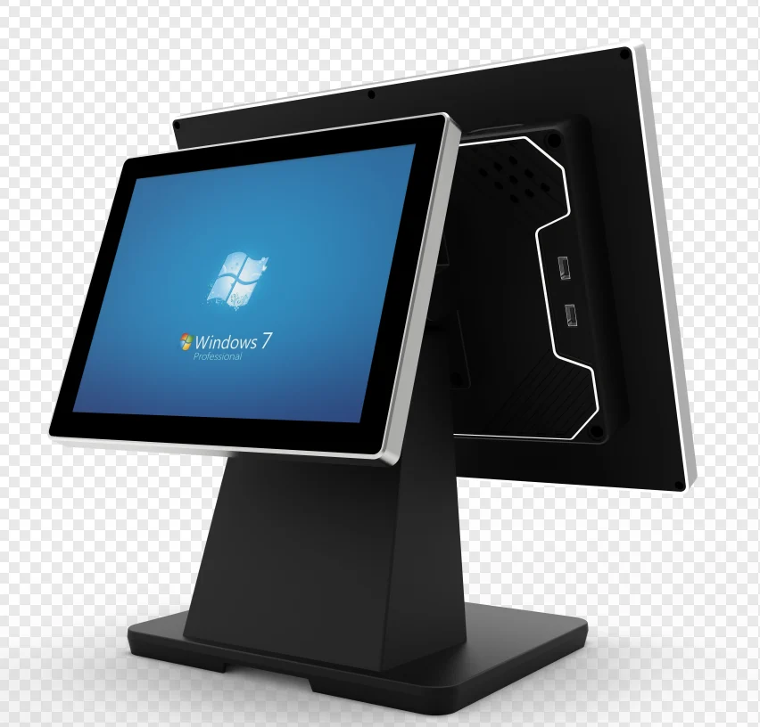 Mesin Kasir Skala Ritel Terminal Pembayaran Titik Penjualan Lengkap Sistem Pos All-in-One Paduan Aluminium