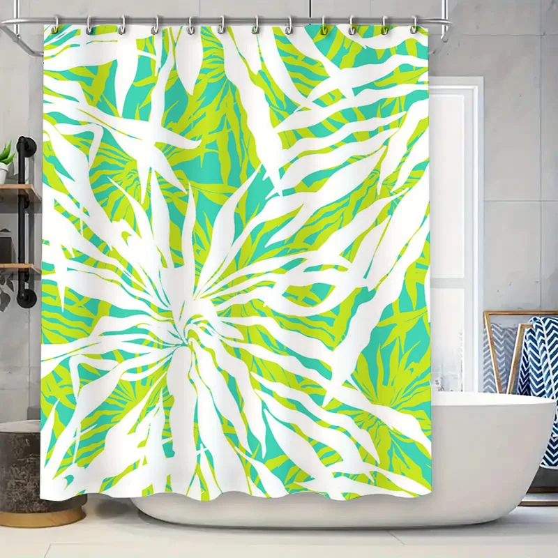 

Мягкая занавеска для душа с цветочным принтом, декор для ванной комнаты, розовая роза с принтом, водонепроницаемая тканевая оконная панель для украшения дома, белая занавеска для душа