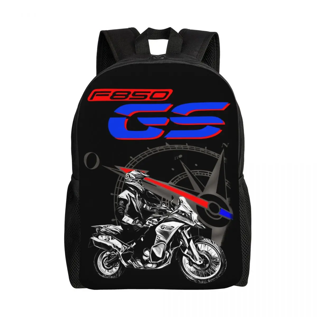 

Custom GS Motorcycle Adventure Backpack for Men Women Waterproof School College Motorrad Biker Bag Printing Bookbags