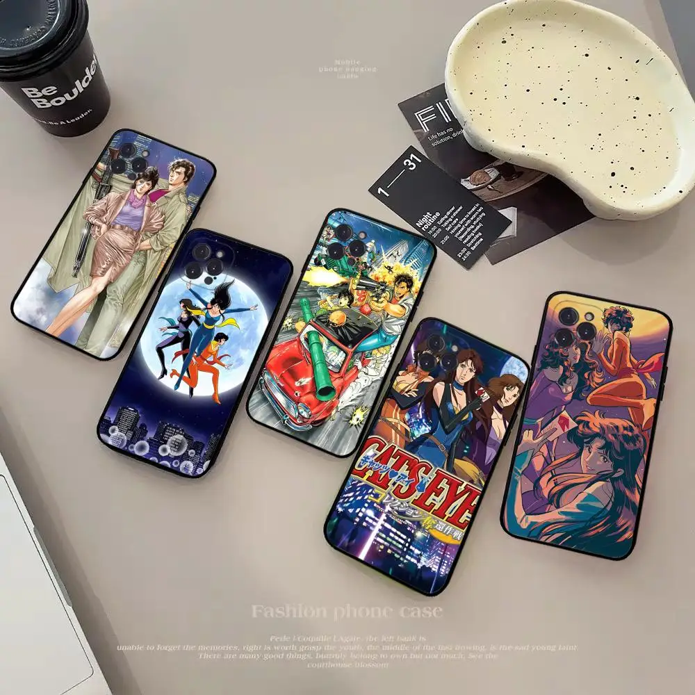 City Hunter Comic Phone Case Silicone Soft for iphone 15 14 13 12 11 Pro Mini XS MAX 8 7 6 Plus X XS XR Cover